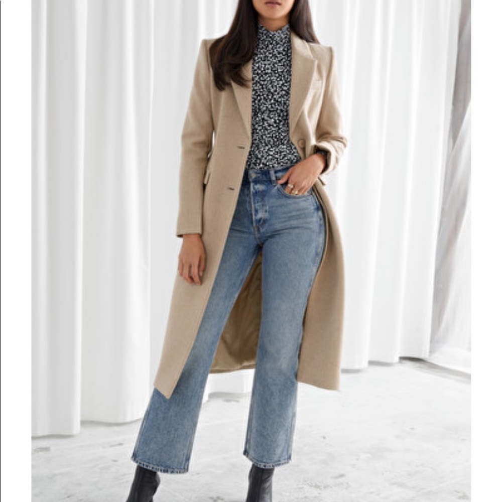 And Other Stories Beige Hourglass Coat